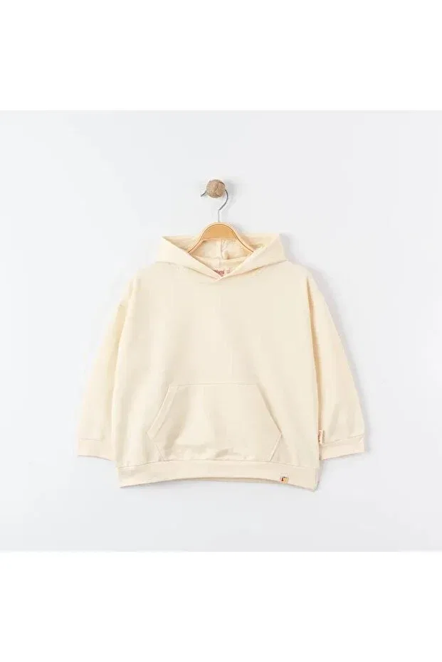 Детское худи для девочек с капюшоном Oversized Tracksuit Theme Tiffany, Beige
