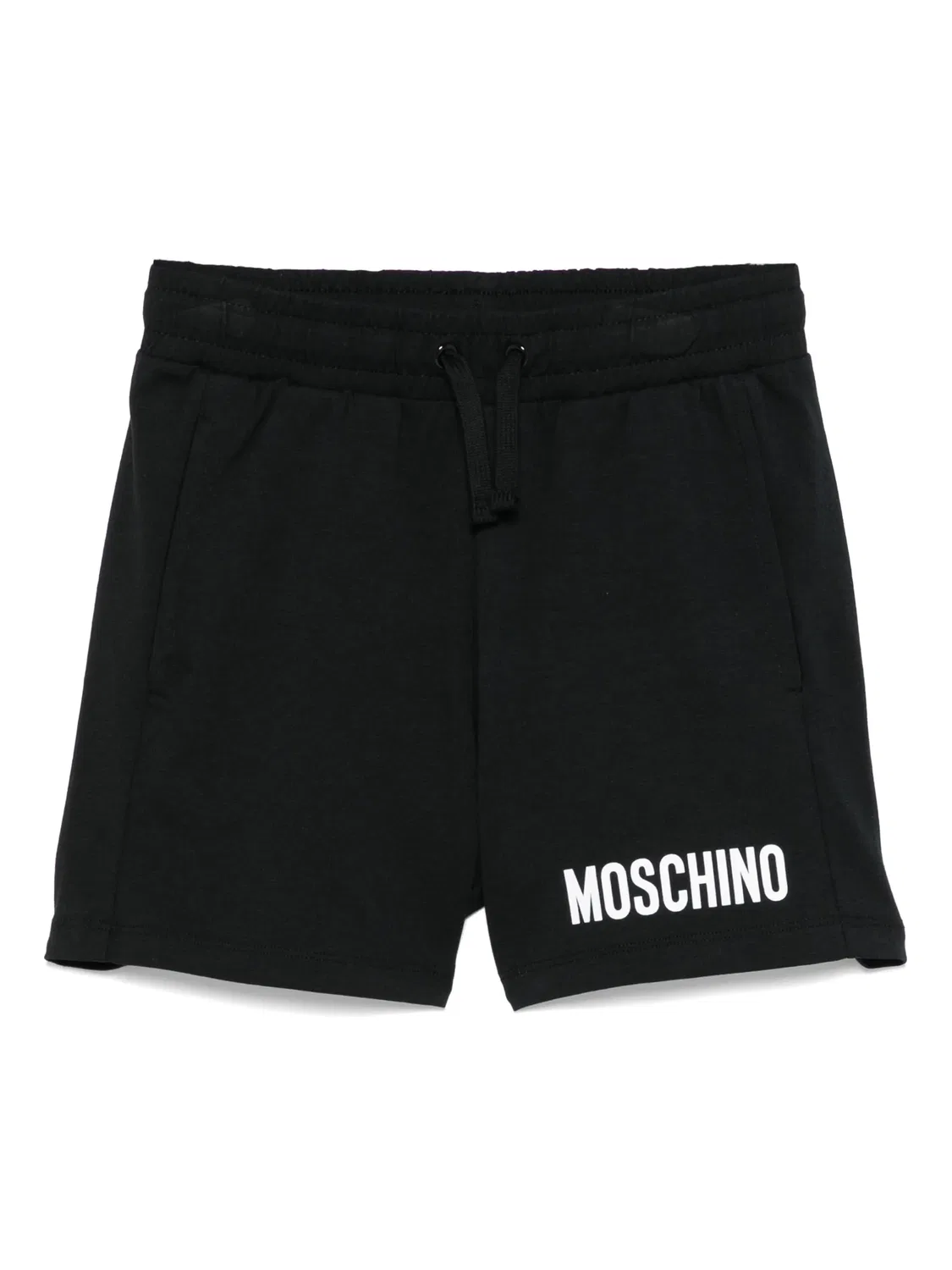 Moschino Шорты для мальчиков черного цвета