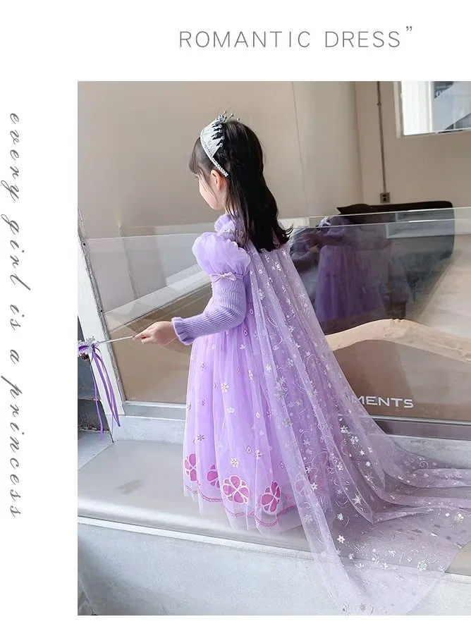 Платье костюм для костюмированной вечеринки Fairytale princess Loquat, фиолетовый — фото 2