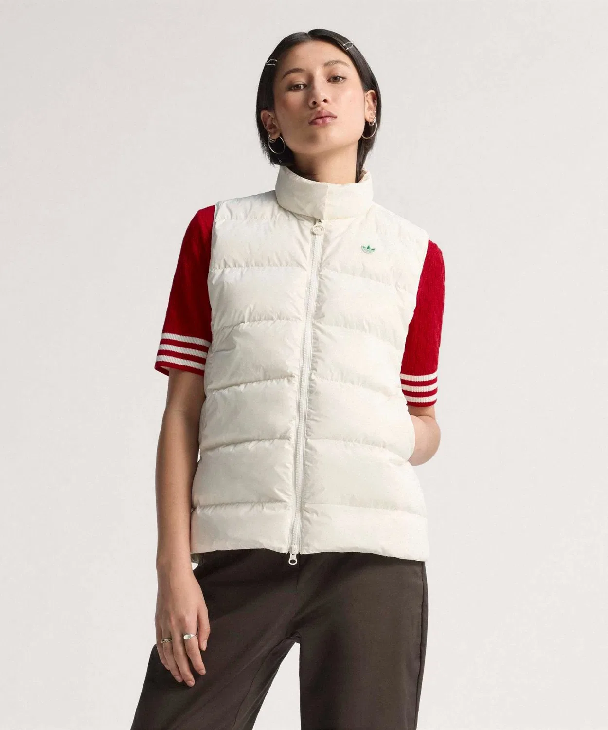 Женский утепленный жилет с наполнителем, модель Originals, Adidas, White
