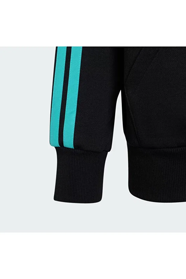 Детские свитшот для девочек с вышивкой Mercedes AMG Petronas Formula 1 Team DNA, Adidas, Black — фото 4