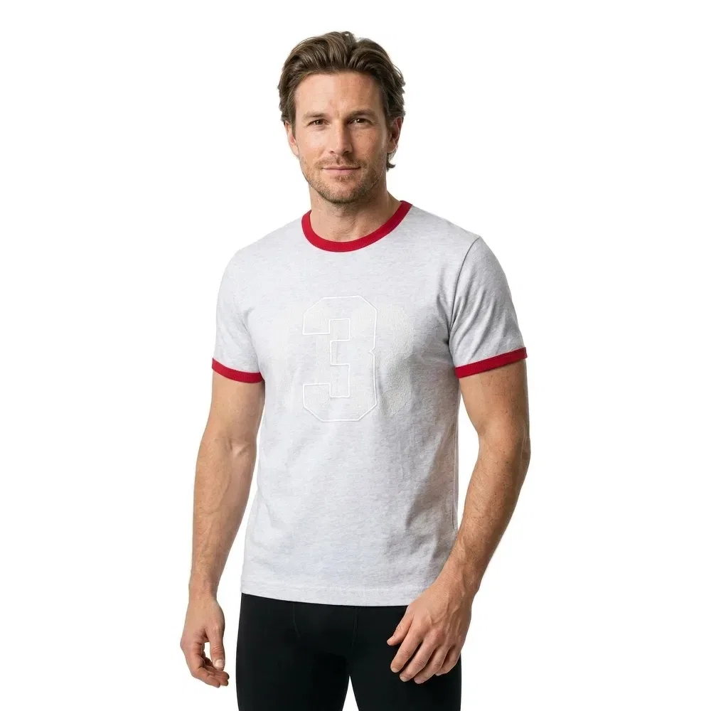 Мужская футболка с коротким рукавом Ringer Trefoil Adidas Originals, White — фото 2