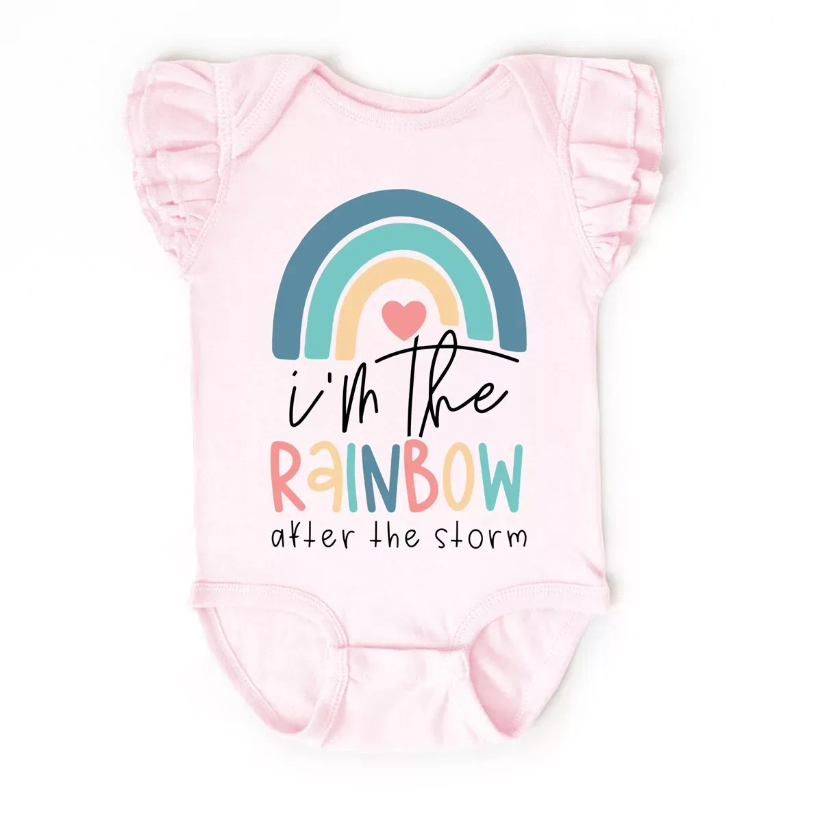 Детское боди с коротким рукавом Rainbow After The Storm The Juniper Shop, Ballerina