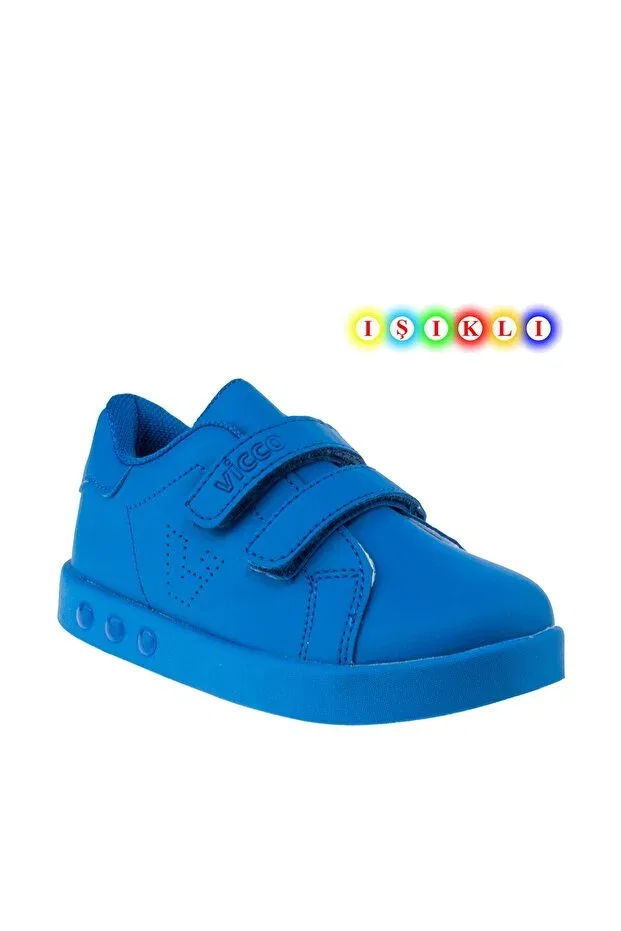 Детские туфли для девочек с подсветкой Vicco, Blue