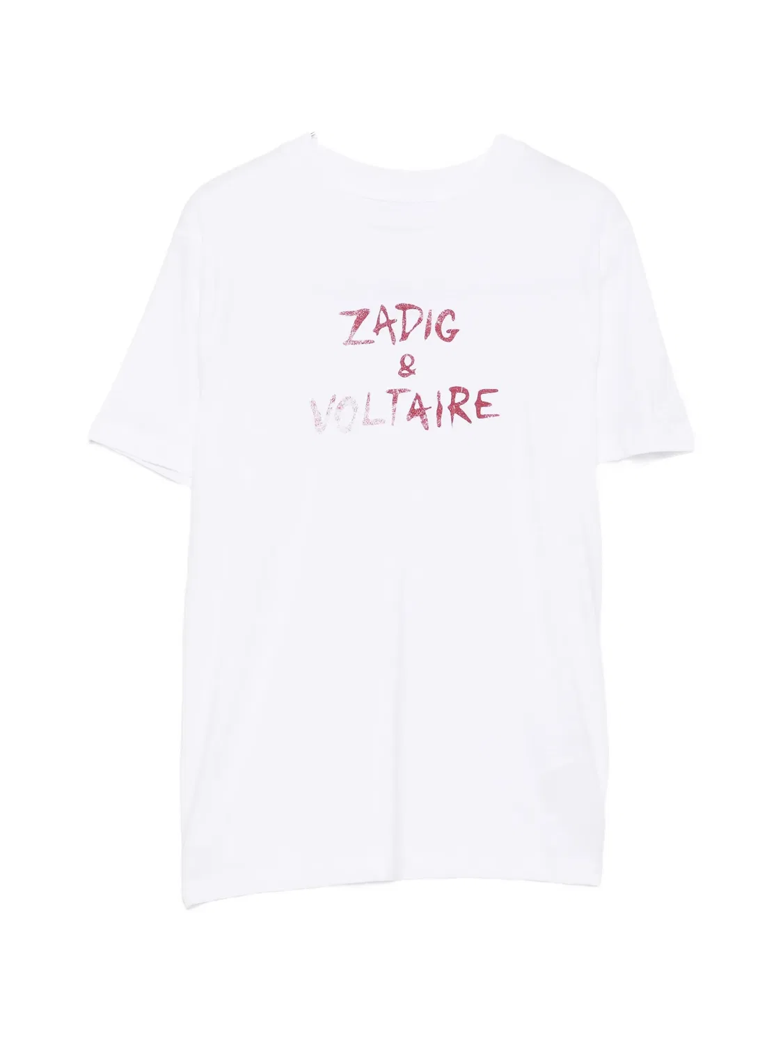 Хлопковая футболка с логотипом Zadig & Voltaire Kids, белый