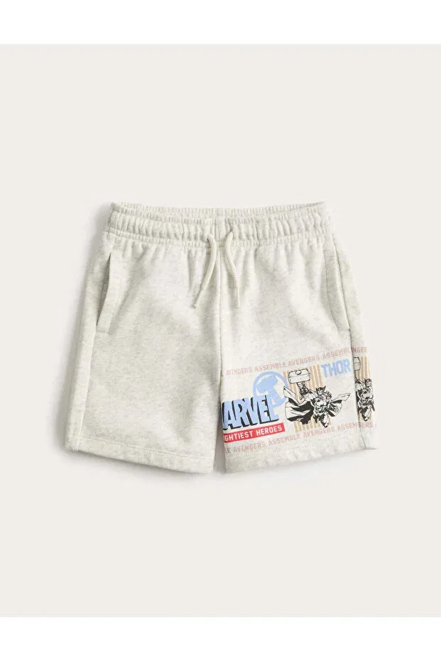 Детские шорты для мальчиков хлопковые Cotton blend marvel shorts Marks & Spencer, Gray