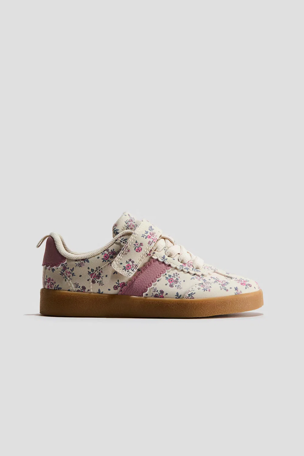Кроссовки H&M, Cremefarben/Geblümt