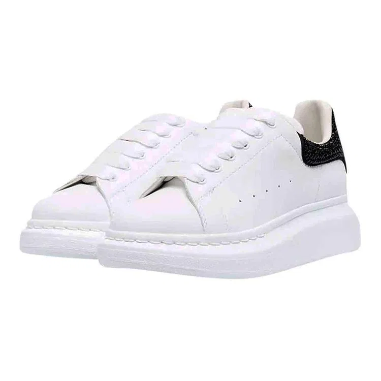 Детские кроссовки для скейтбординга Oversized Low top Alexander McQueen, White Black — фото 4