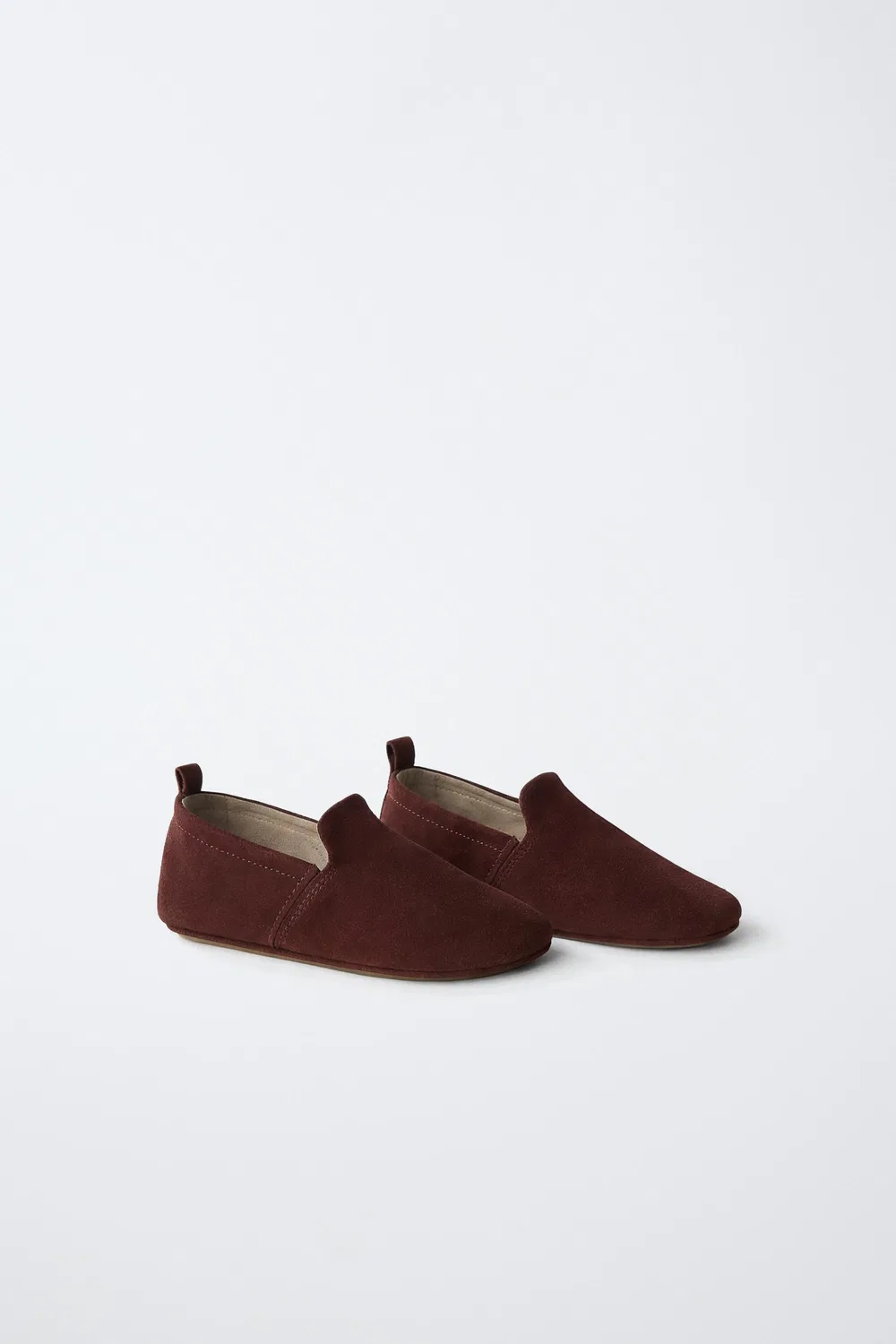 Кожаные тапочки-бабуши, лимитированная серия ZARA, Burgundy Red — фото 2