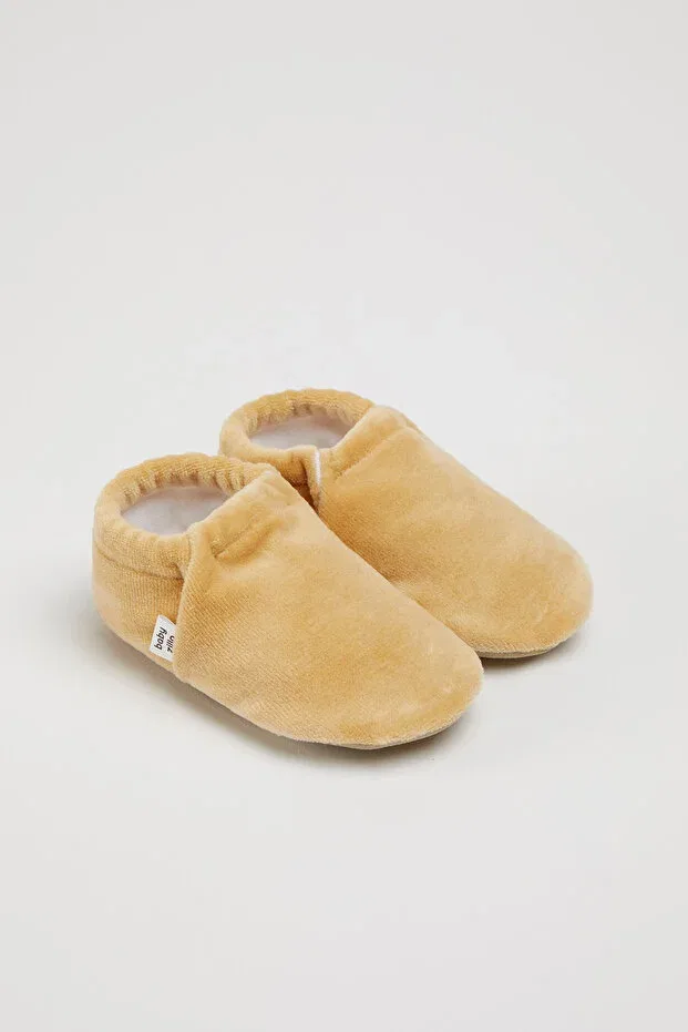 Детские тапочки для девочек с принтом Babyzilla, Beige