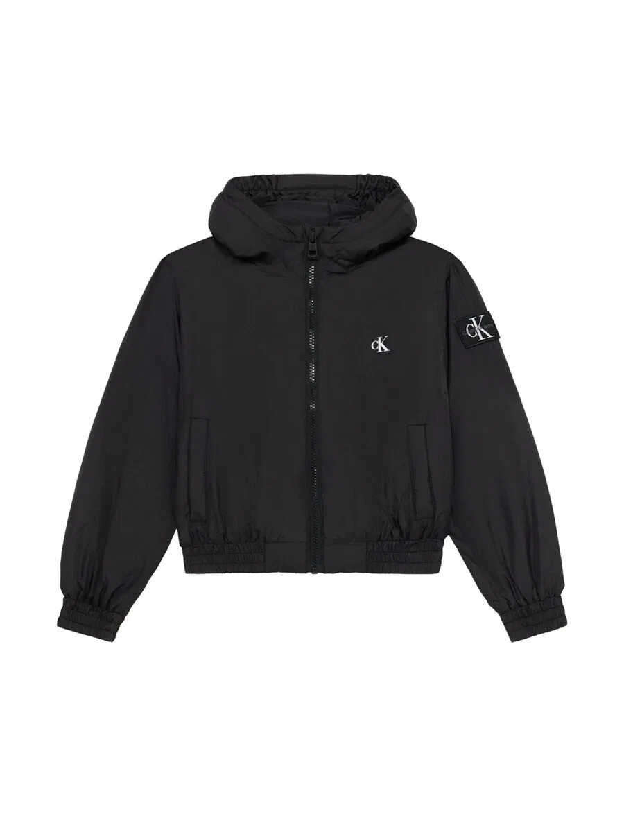 Детская куртка Calvin Klein Kids межсезонья, черная