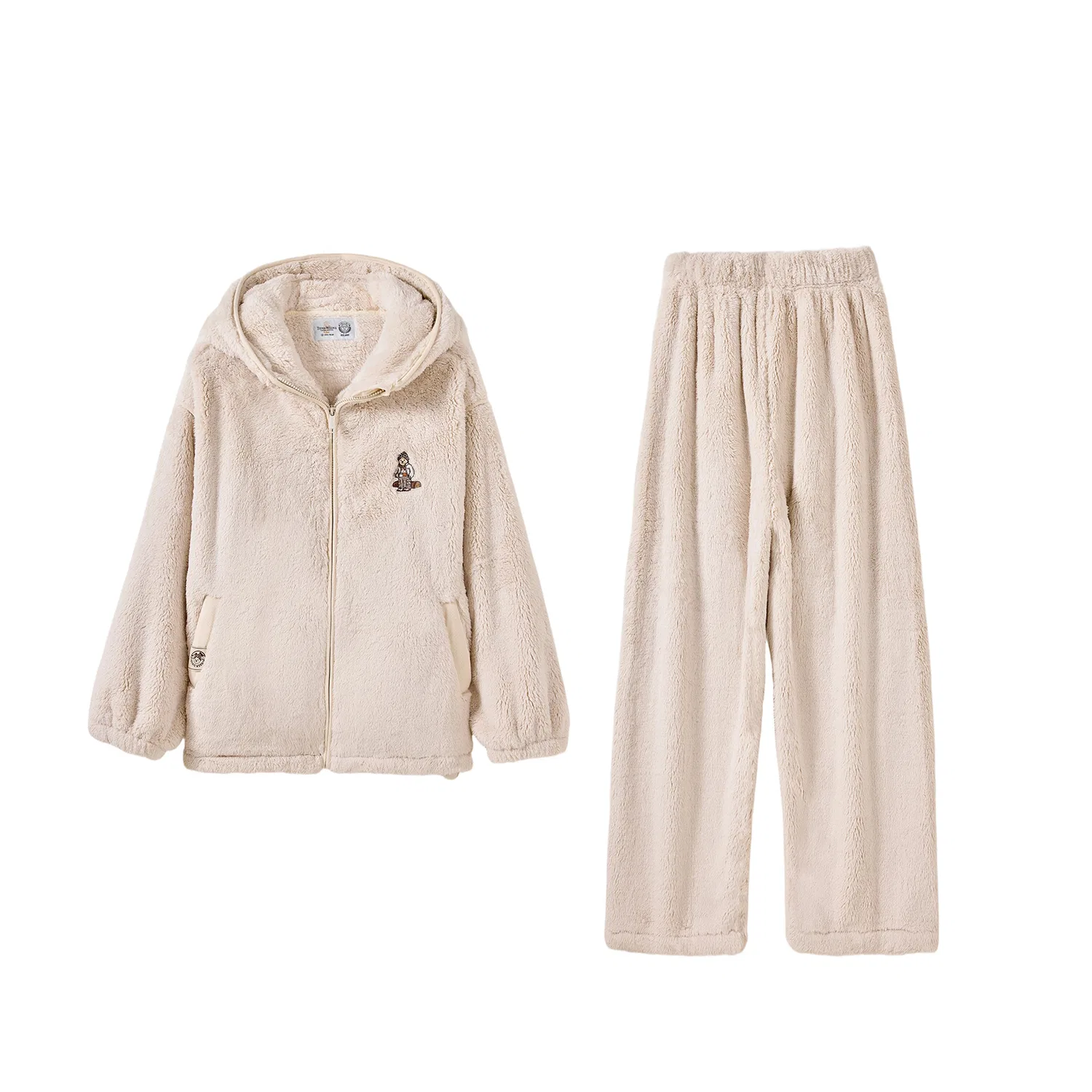 Детский комплект пижам Unisex Teenie Weenie, Oat Beige