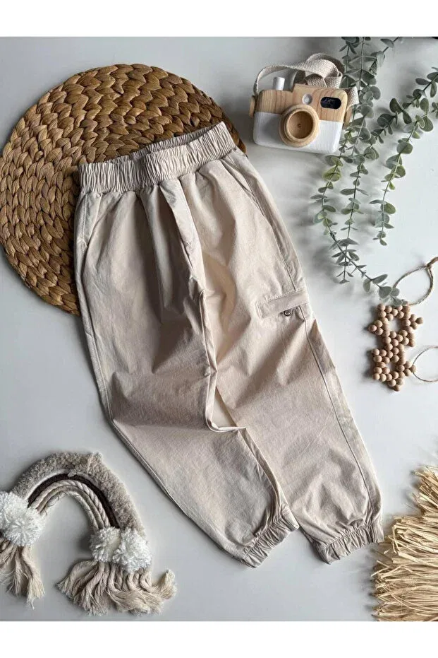 Детские брюки для девочек джинсовые Zarina, Beige