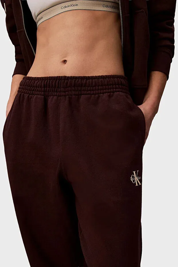 Женские хлопковые брюки-джоггеры Calvin Klein, Purple — фото 4