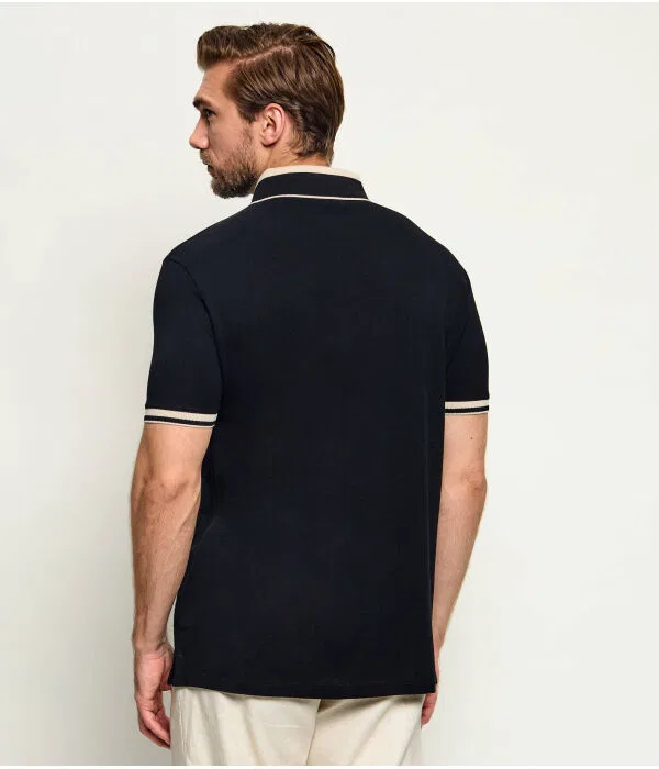 Мужская футболка поло Regular Fit Emporio Armani, черный — фото 3