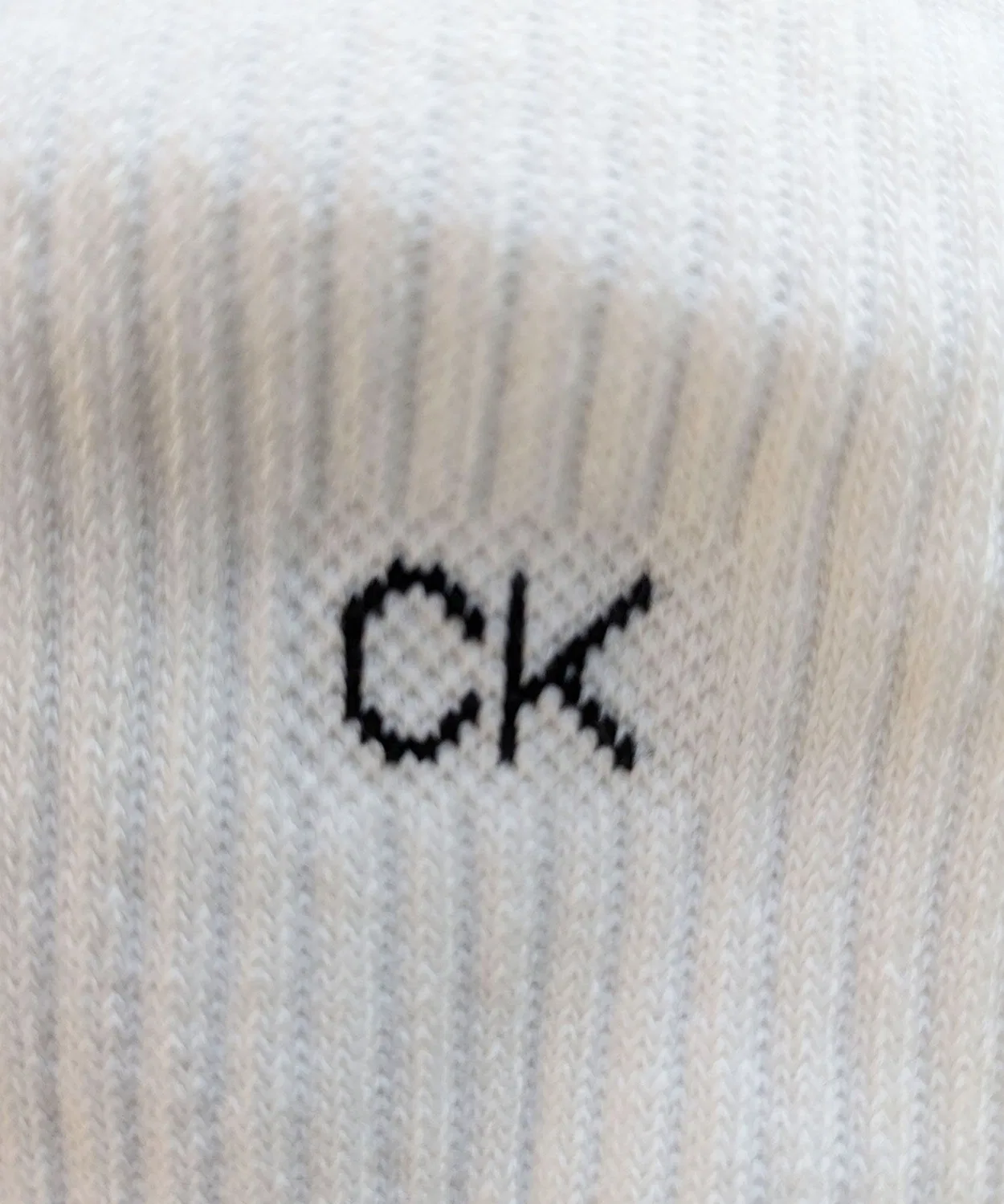 Женский комплект носков с логотипом Calvin Klein, 3 пары, White/Black/Pastel Pink — фото 4