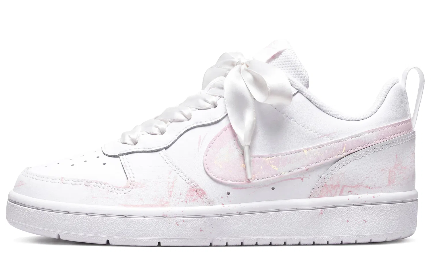 Детские кеды для скейтбординга с принтом Sweetheart Pink-Black Pink Shopping Bag Nike — фото 3
