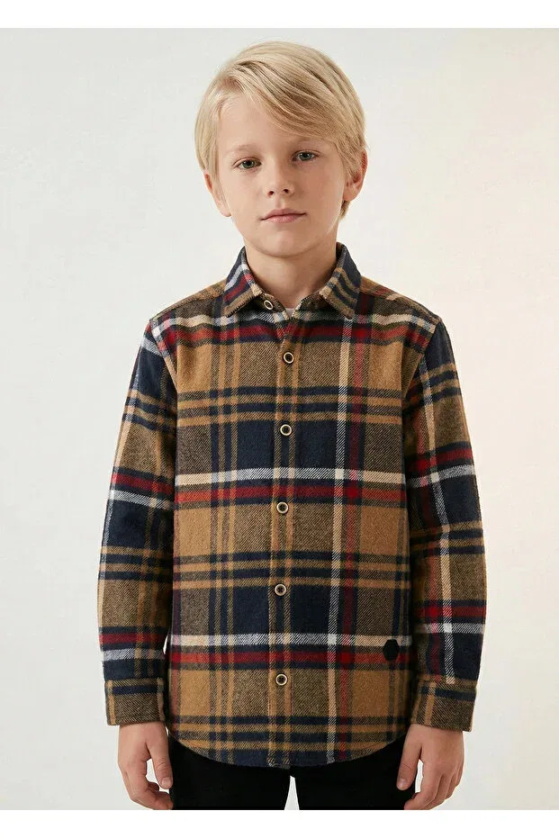Детская рубашка для мальчиков хлопковая Doctor Junior, Beige