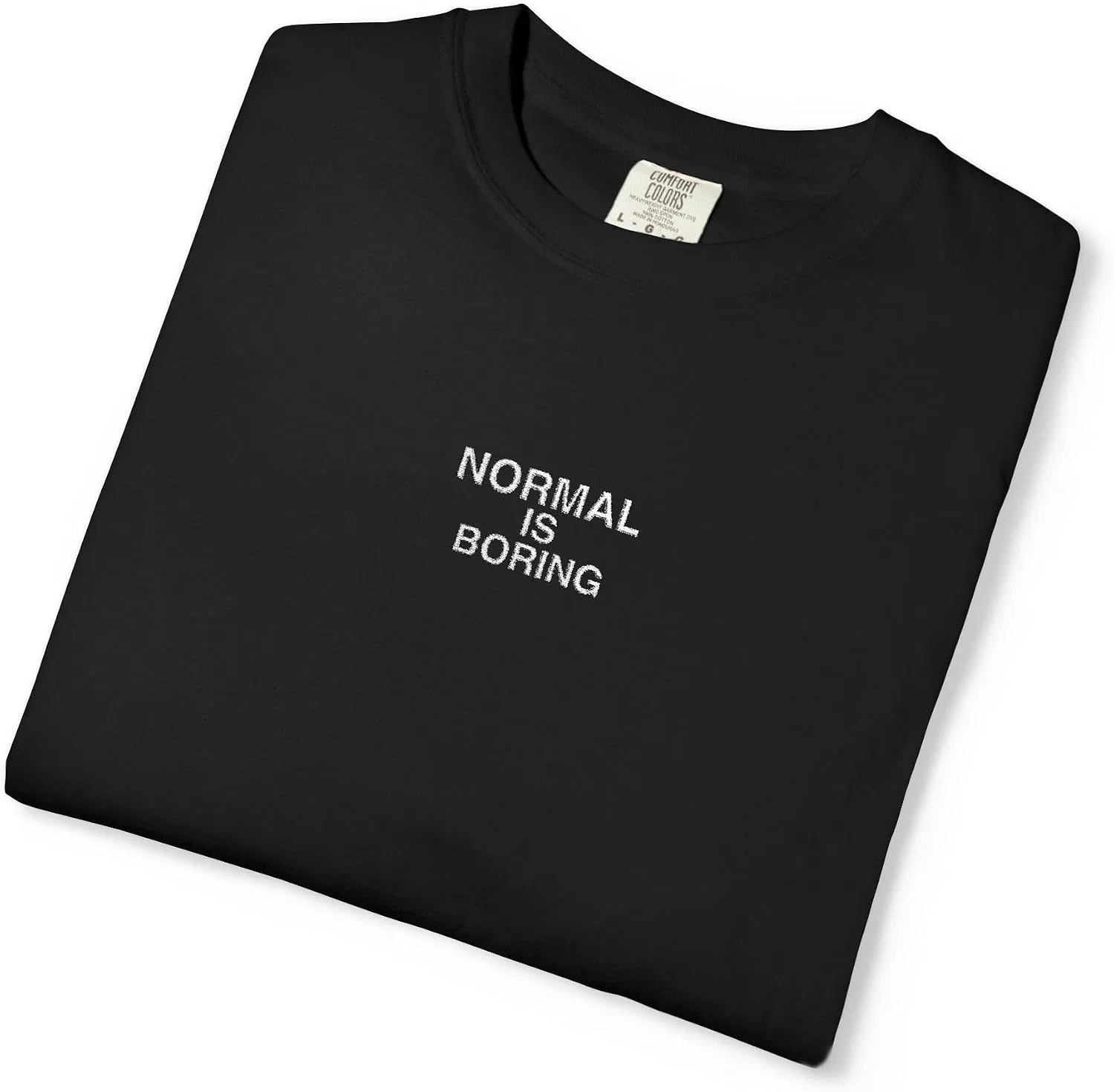 Унисекс футболка с вышивкой Comfort Colors 1717, Black