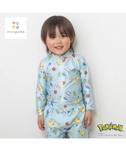 Детский рашгард с длинным рукавомmonpoke, Light Blue
