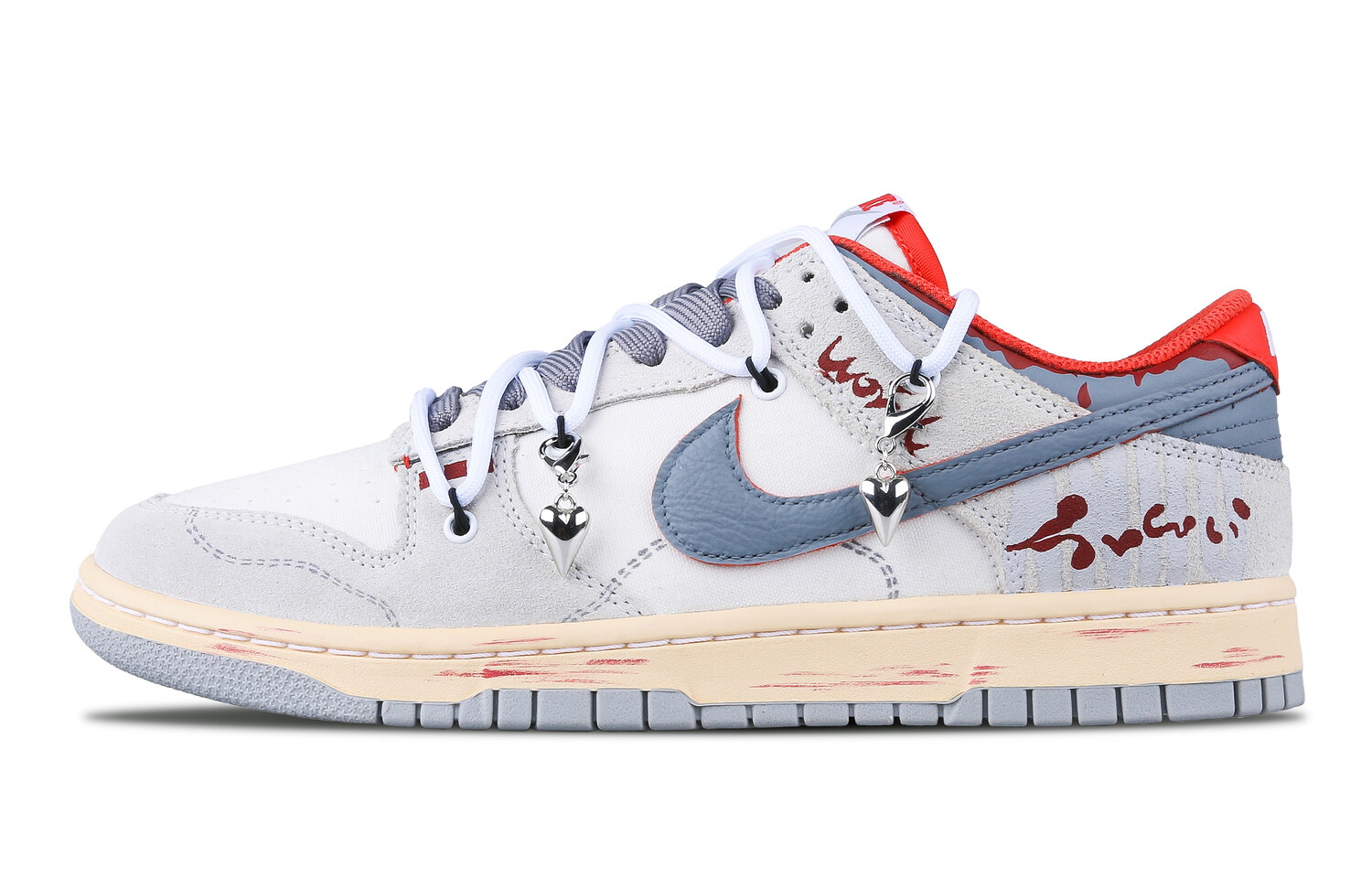 

Кроссовки Nike Dunk Skateboarding Shoes Men Low-top Orange, серый