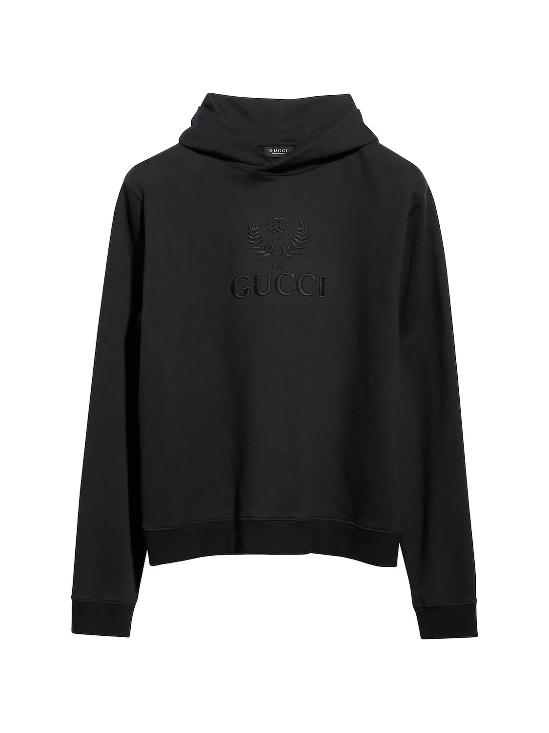 Кашемировая толстовка с вышивкой Gucci, черный