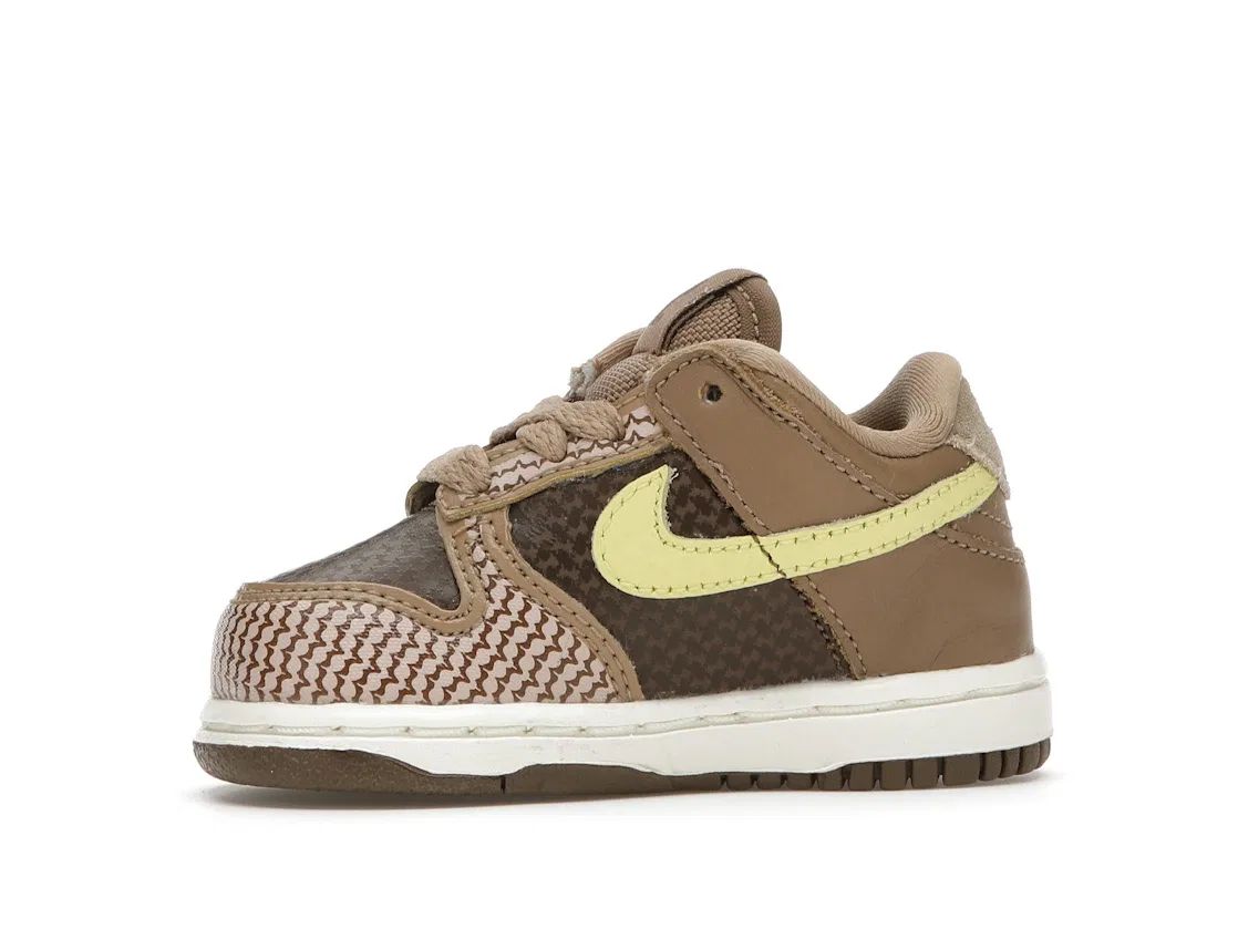 Детские кроссовки Lifestyle Nike Dunk Low Nike, Canteen/Lemon Frost-Palomino — фото 3
