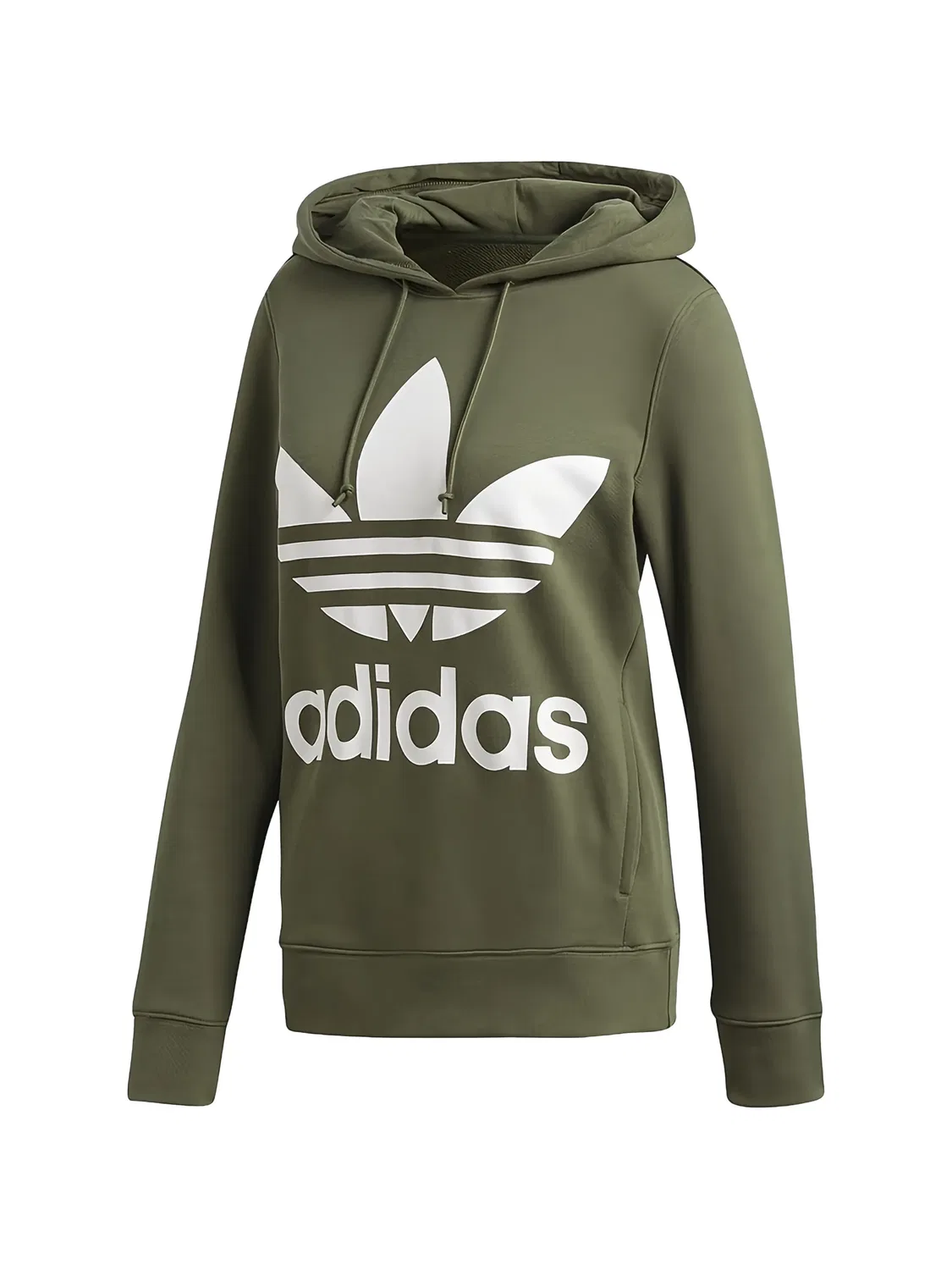 Худи Adicolor Classics с логотипом Trefoil Adidas, зеленый