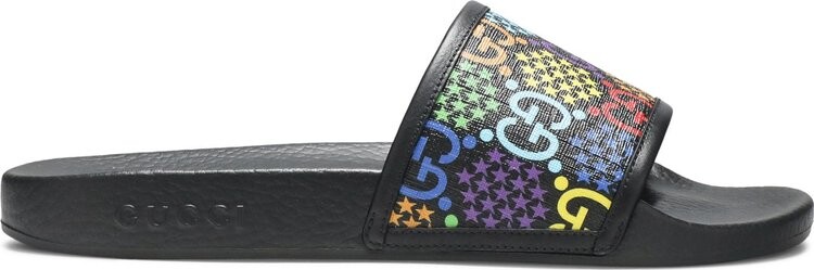 

Сандалии Gucci Slide Psychedelic - Black, черный