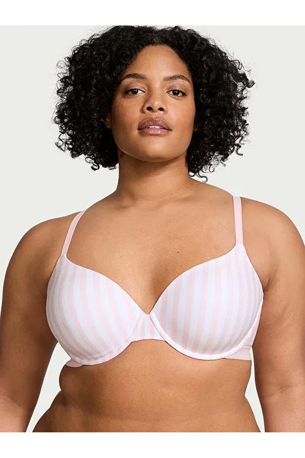 Женский бюстгальтер полуграция с легкой подкладкой Victoria'S Secret, Pink Striped