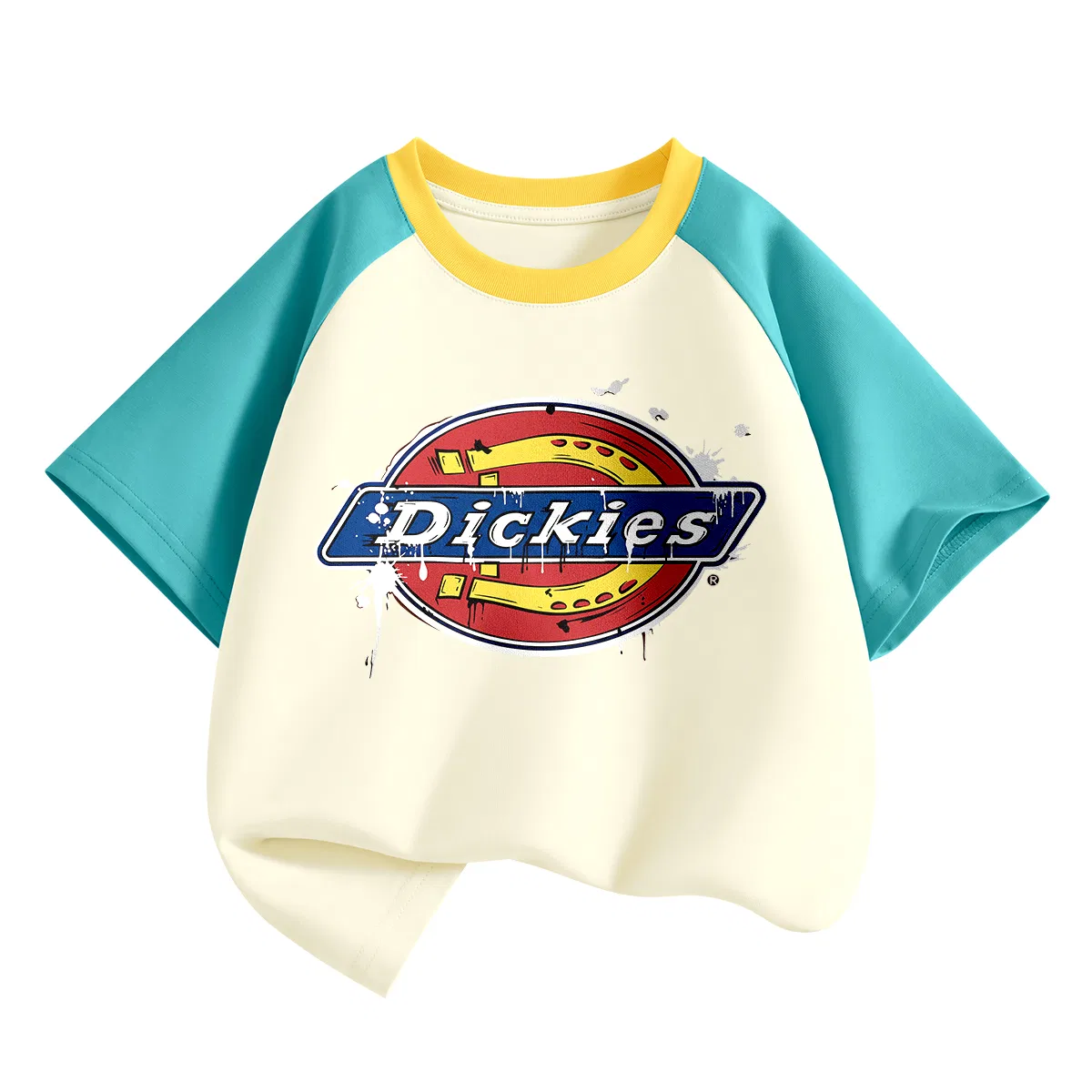 Детская футболка с коротким рукавом Dickies, S Graffiti Milk Cyan