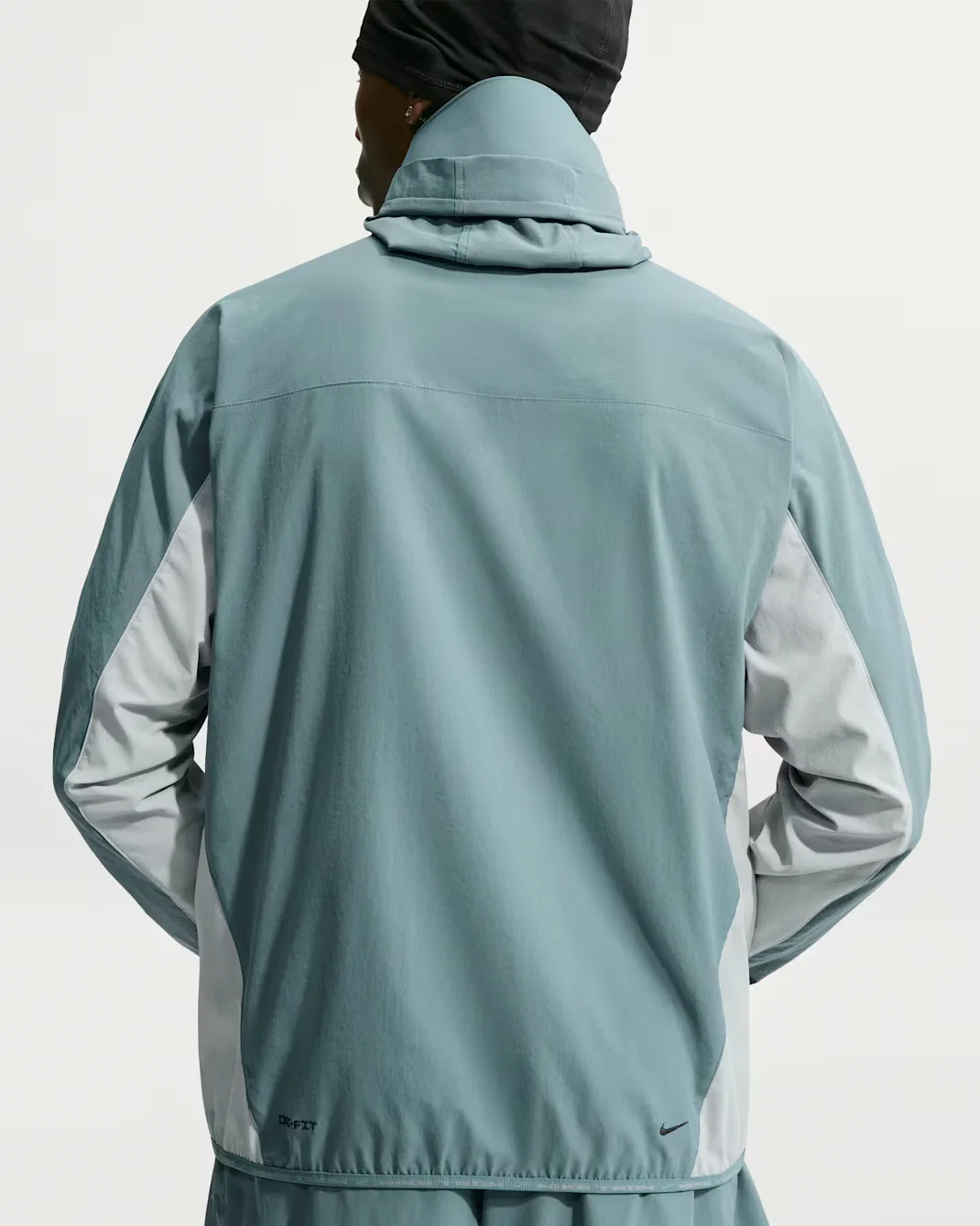 Мужская футболка с длинными рукавами Dri-FIT Nike Tech Helios, Mineral Slate/Light Pumice/Black — фото 2