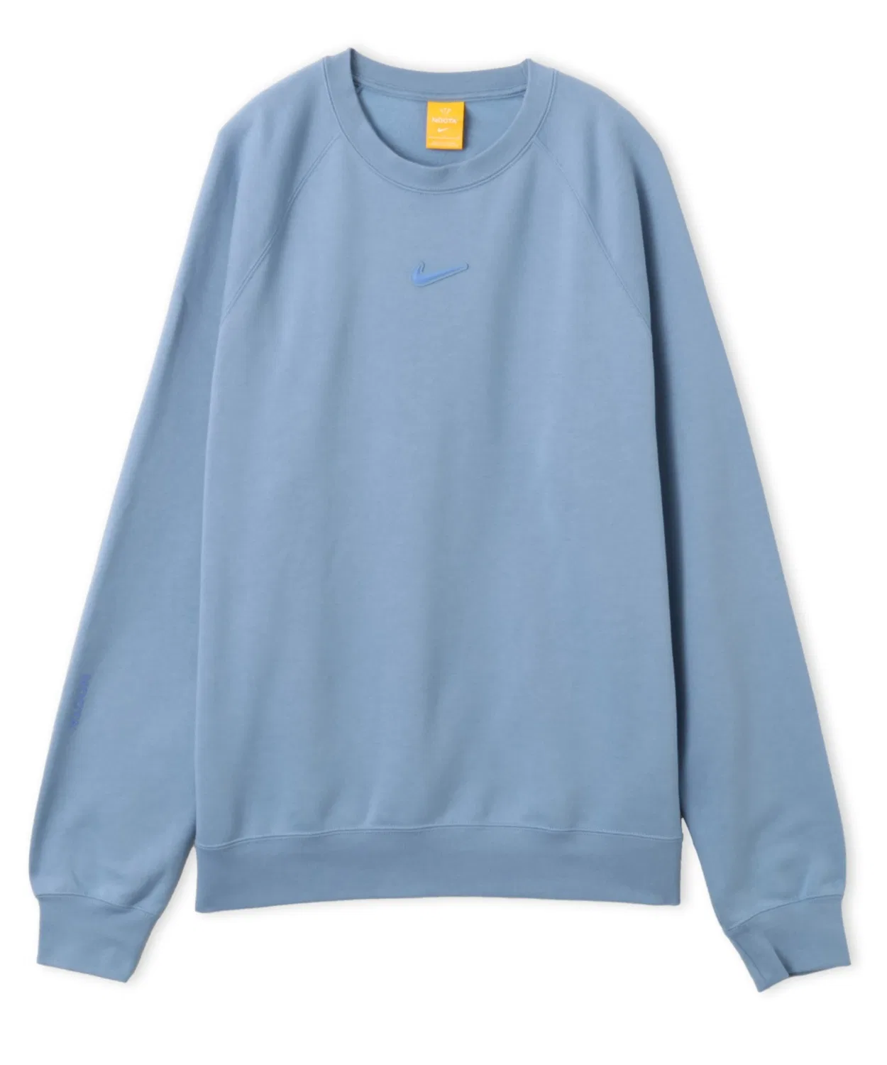 Мужская флисовая кофта с длинным рукавомNIKE NOCTA CS Crew Fleece, Blue