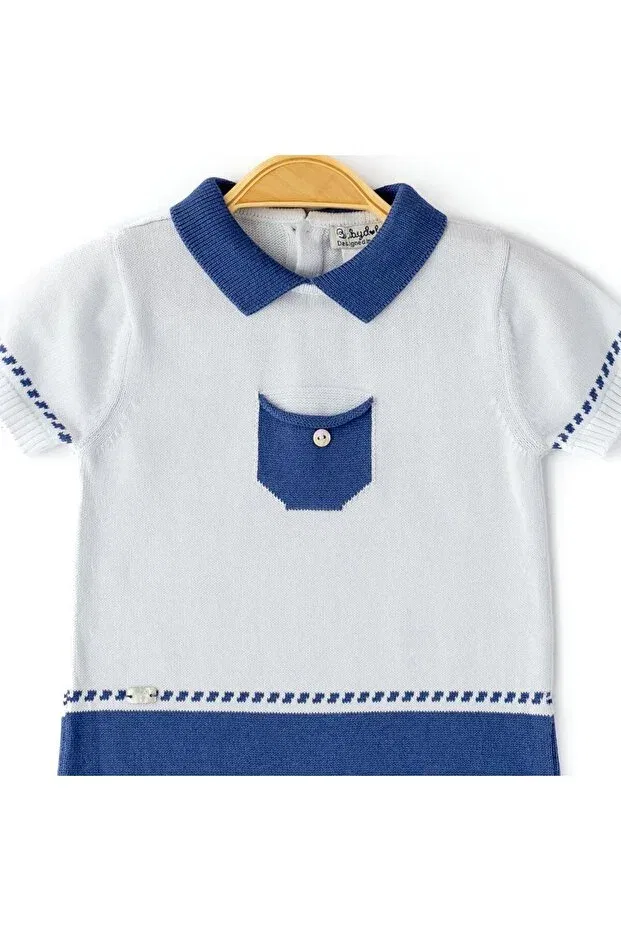 Детский комбинезон для мальчиков хлопковый Babydola, Dark Blue — фото 3