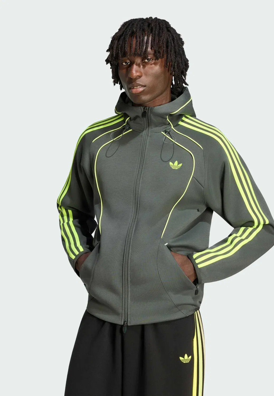 Толстовка Spacer fz hd на молнии Adidas Originals, Legend Ivy Frozen Lemon