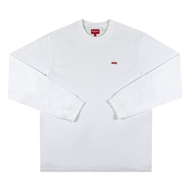 

Лонгслив Supreme Small Box Long-Sleeve Tee 'White', белый