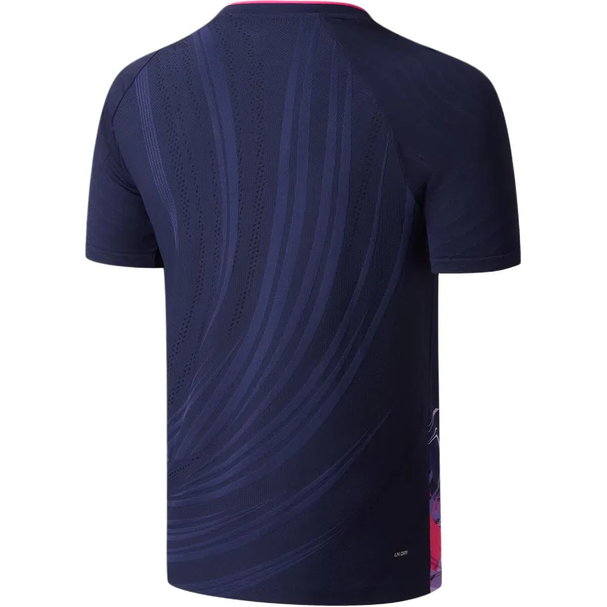 Детская футболка для бадминтона Sailor Blue V-образным вырезом Li-Ning — фото 3