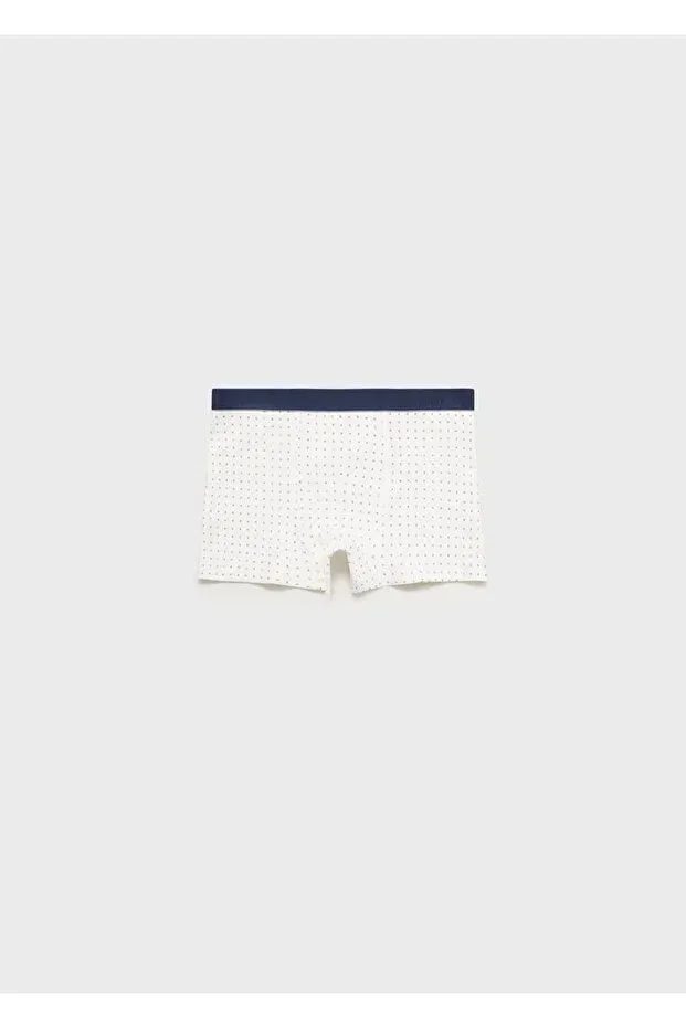 Детский комплект боксеров для мальчиков с принтом Mango Kids, Sky Blue — фото 4