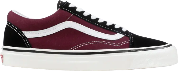 

Кеды Vans Old Skool 36 DX Black Burgundy, красный