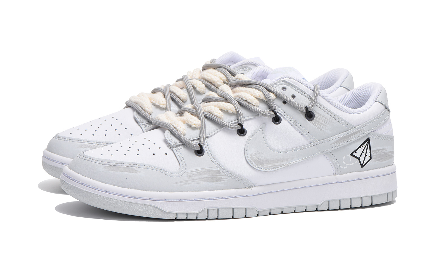 Кроссовки Nike Dunk Skateboard Shoes Men Low-Top, белый — фото 4