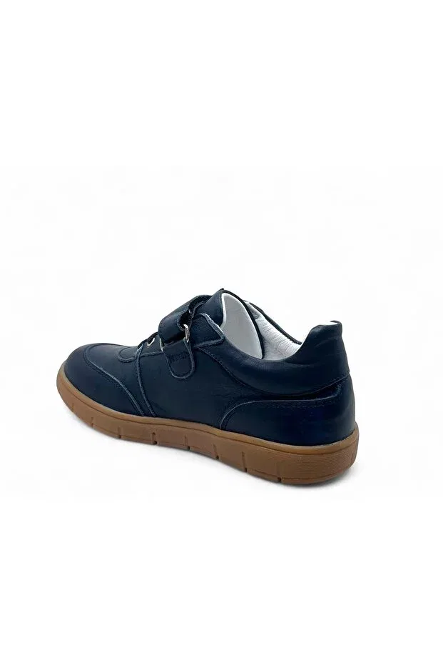 Детские туфли для мальчиков на липучке Perlina, Navy Blue — фото 3
