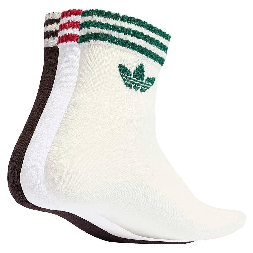 Носки Adidas Originals 3 Stripes, 3 пары, белый — фото 2