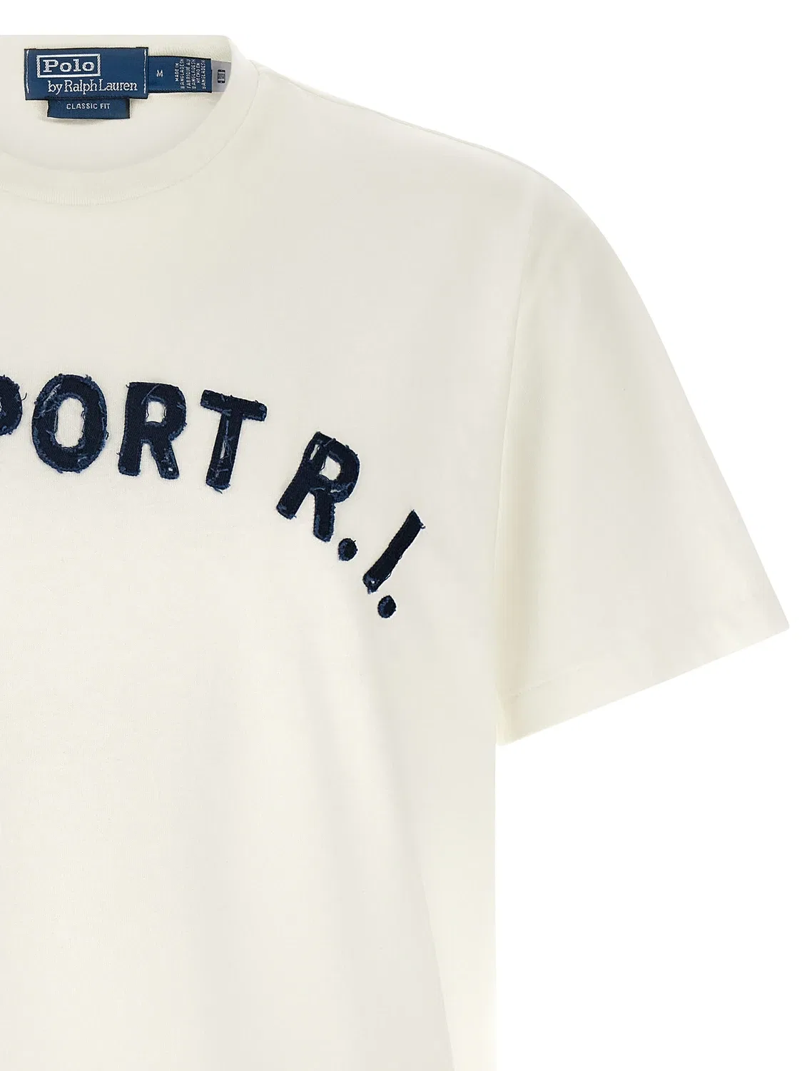 Футболка с эффектом состаривания и нашивкой POLO RALPH LAUREN, синий — фото 3