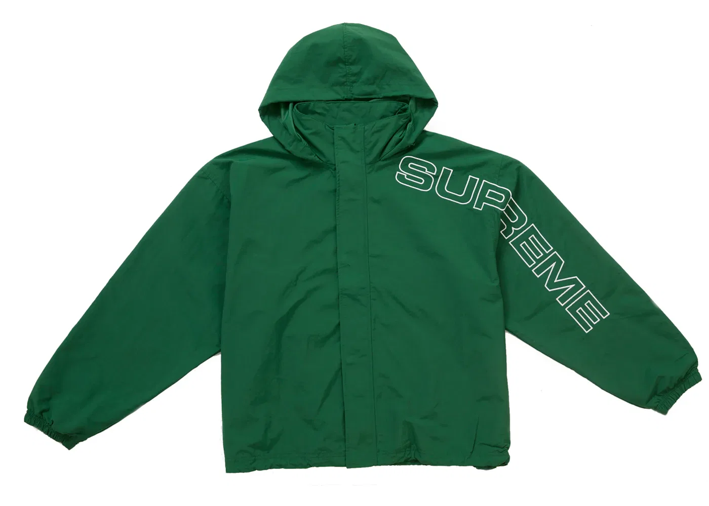 Мужская куртка с вышивкой Supreme Spellout Embroidered Track Jacket (FW24), Dark Green