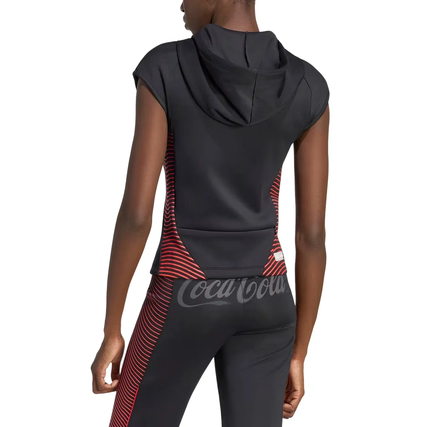 Женское худи с принтом Adidas x Coca-Cola Slouchy Gfx Hooded Top, черный — фото 4
