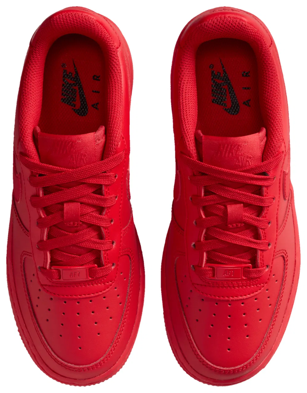 Кроссовки для девочек Air Force 1 Nike, красный/черный — фото 4