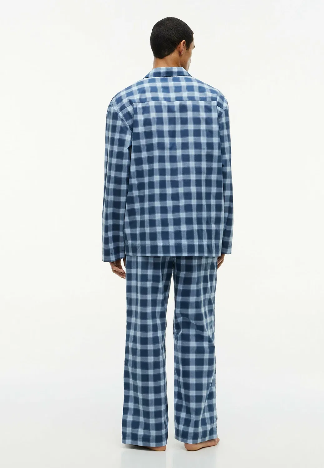 Оригинальный пижамный комплект с принтом - пижамный комплект Tommy Hilfiger, Chambray Blue Shadow Check — фото 2