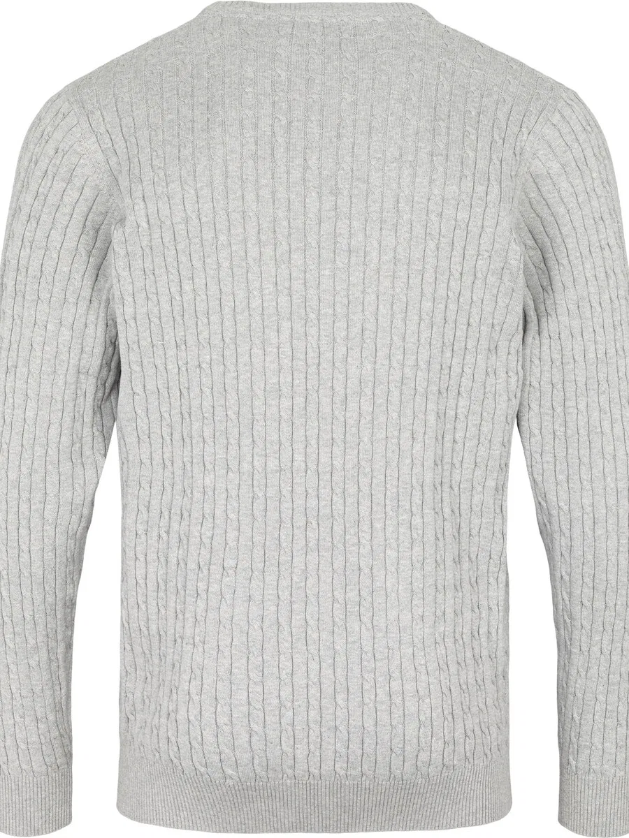 Свитер U.S. Polo Assn. 'UMARCHI KNIT' в серо-пятнистом цвете — фото 3