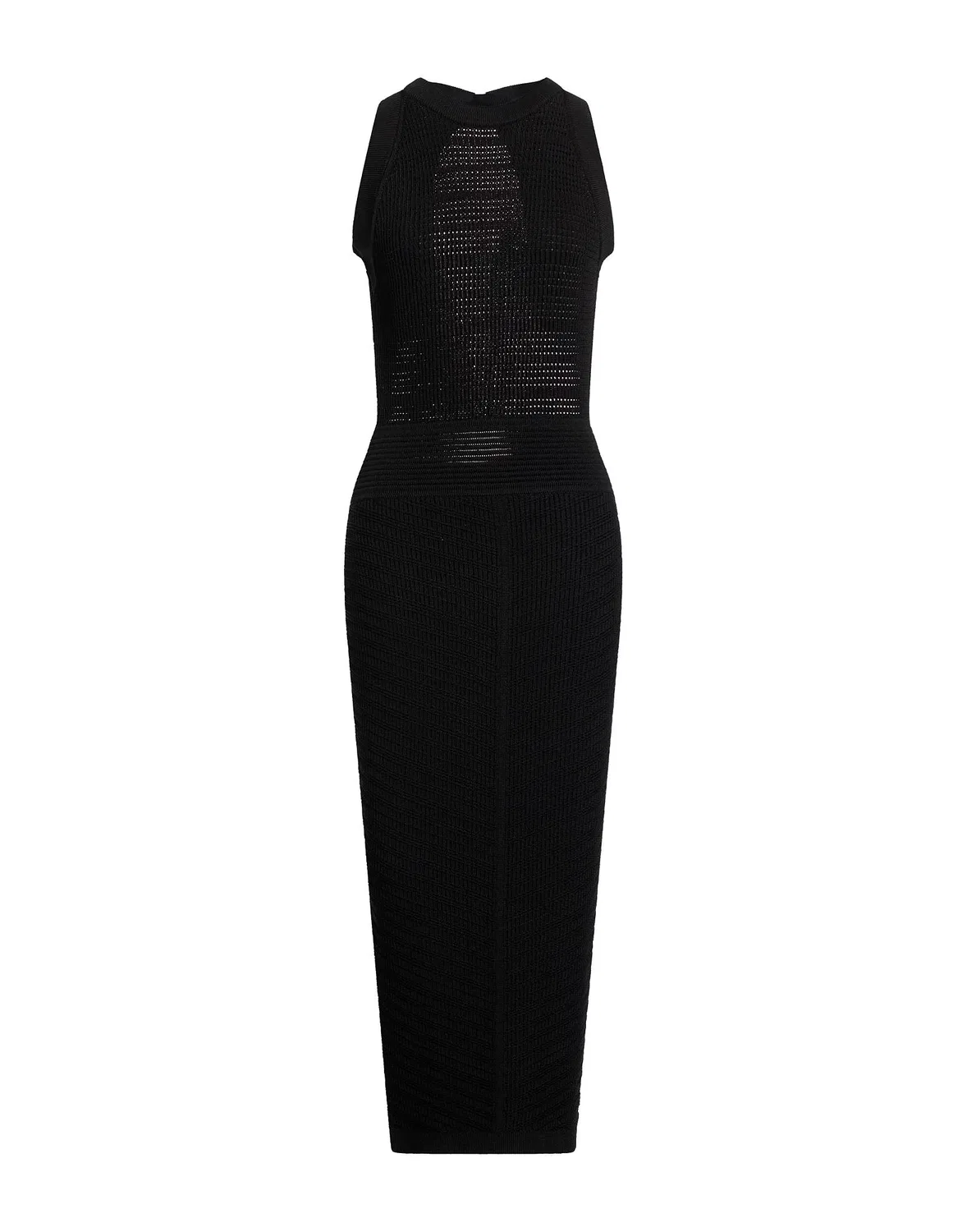 Женское платье-бодикон с открытой спиной Black Balmain, черный