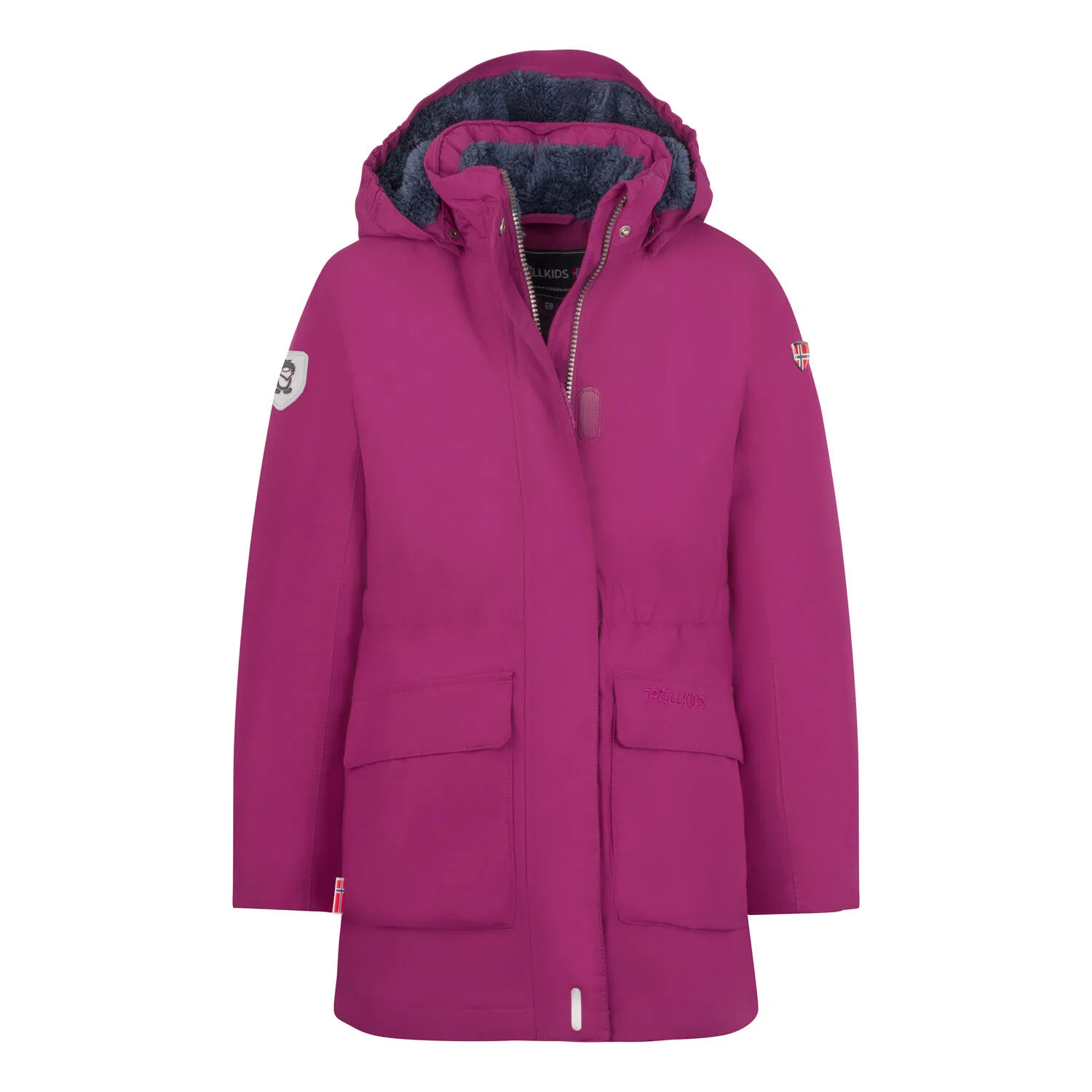Детское зимнее пальто Girls Alesund Coat Trollkids, Zinnoberrot Navyblau